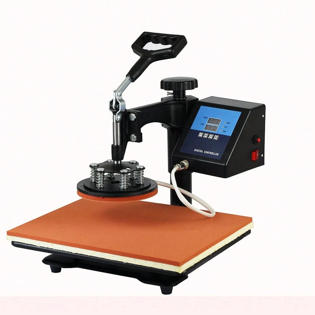 Cheap 30*38CM 8 in 1 Combo Heat Press Machine Sublimation Printer 2D Heat Transfer Machine for Cap Mug Plate Tshirts CE Approved
