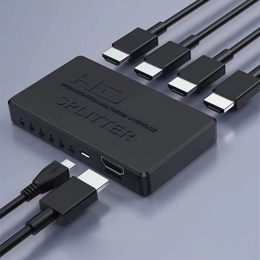 4K Hdmi-Compatible Splitter 1X2 Video Distributor Switch Amplifier 1080P Dual Display for PS3 PC Laptop Monitor Projector