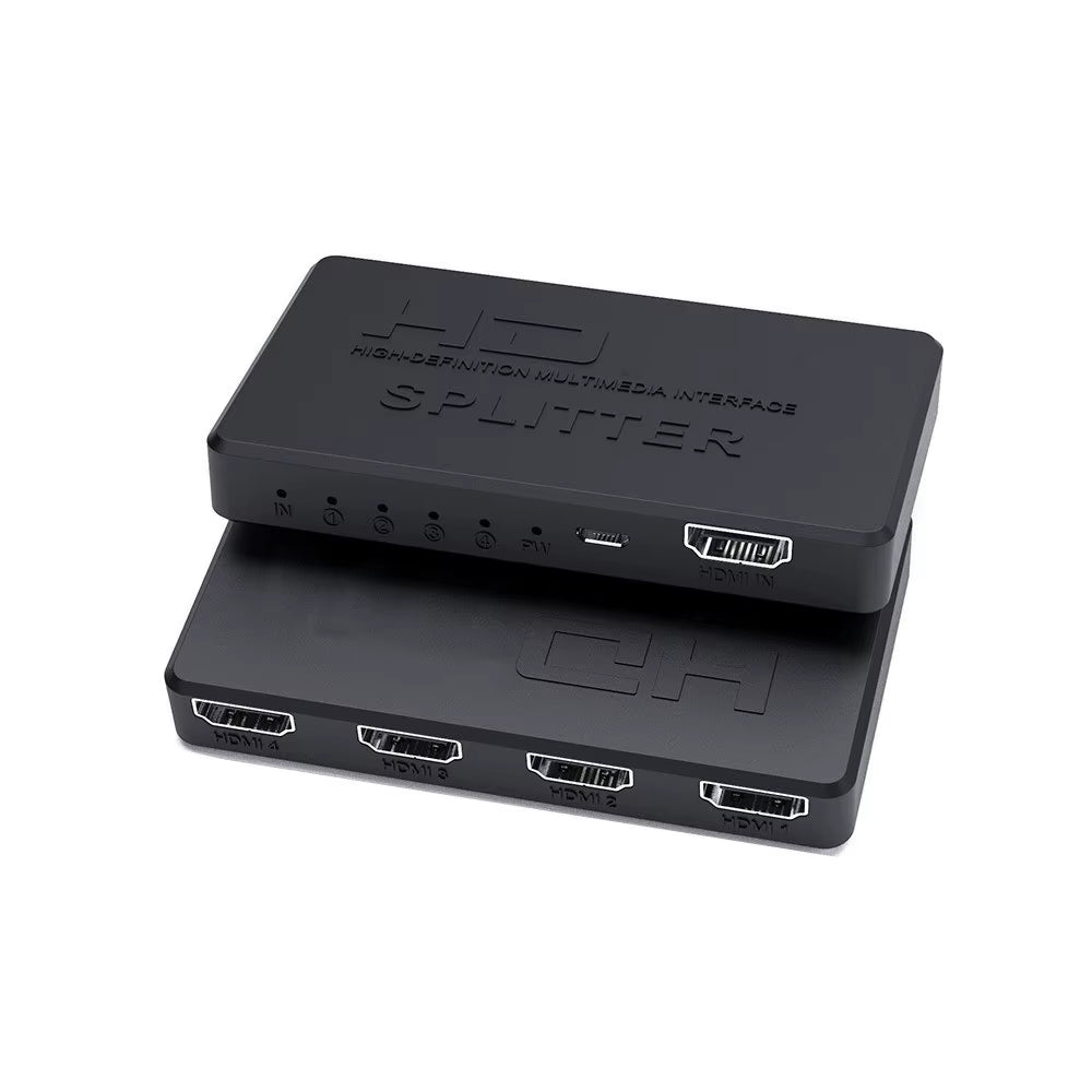 4K Hdmi-Compatible Splitter 1X2 Video Distributor Switch Amplifier 1080P Dual Display for PS3 PC Laptop Monitor Projector