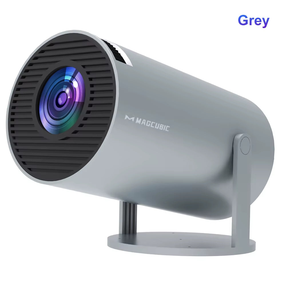 Projector Android14 8K 1280*720P HY300 Pro Dual Wifi 290ANSI 180 Flexible BT5.4 Cinema Outdoor Portable Projetor