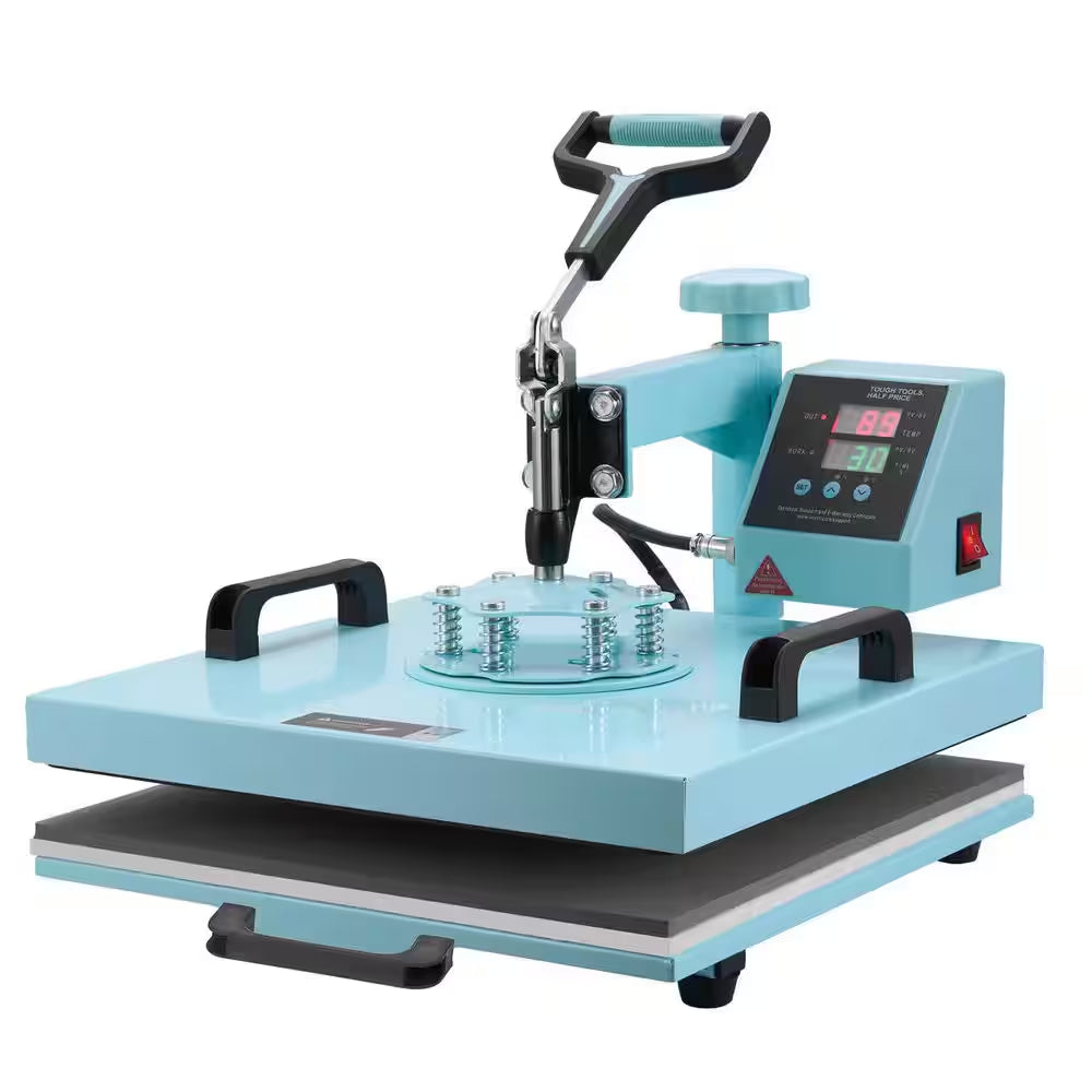 Heat Press Machine, 15 In. X 15 In. 8 In. 1 Heat Transfer Machine with 6-30 Oz. Tumbler Press
